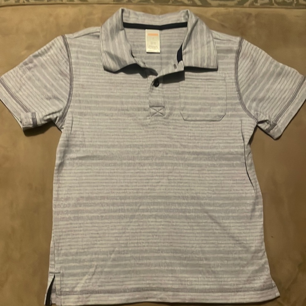 Boys Gymboree blue polo shirt (7)